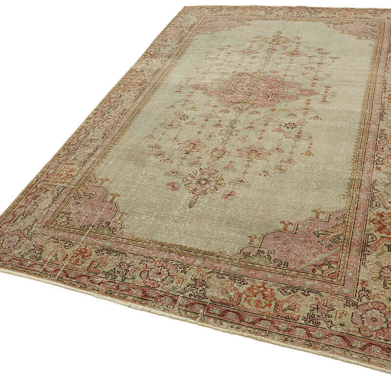Alfombra Vintage Turca Anudada a Mano - 190 cm x 312 cm - K0078831