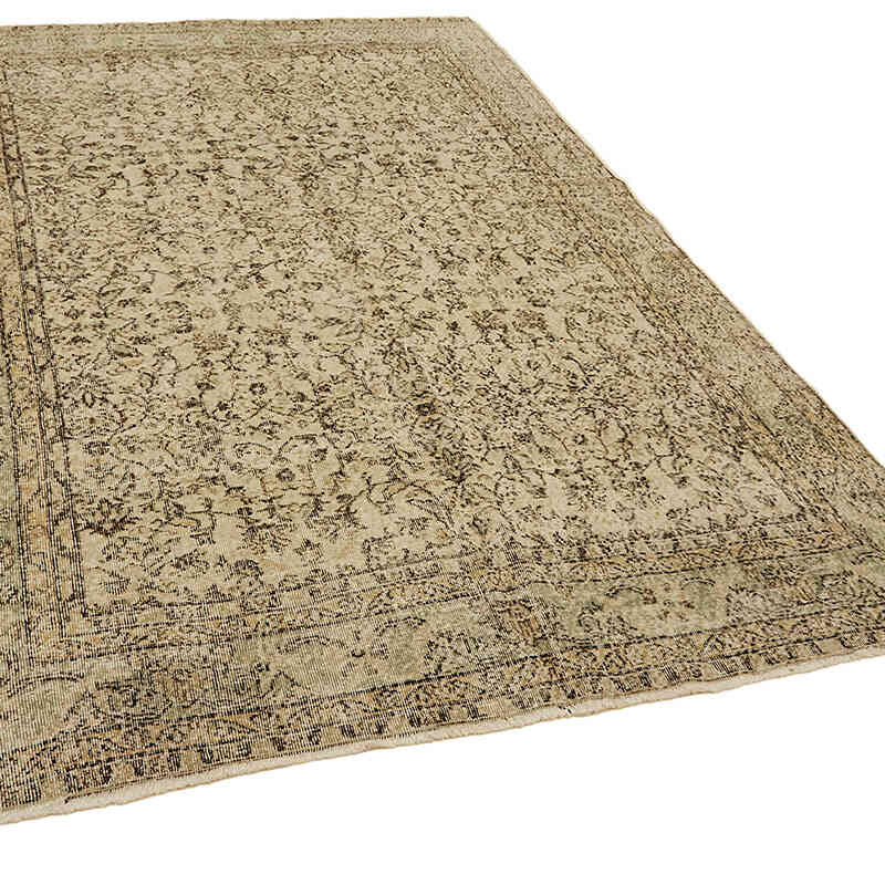 Alfombra Vintage Turca Anudada a Mano - 205 cm x 293 cm - K0078833