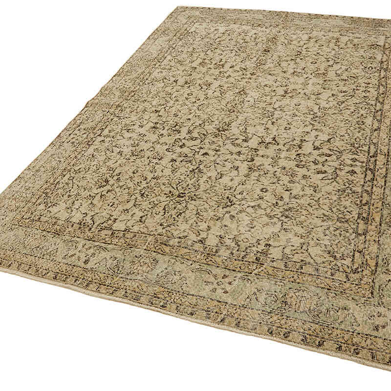Alfombra Vintage Turca Anudada a Mano - 205 cm x 293 cm - K0078833