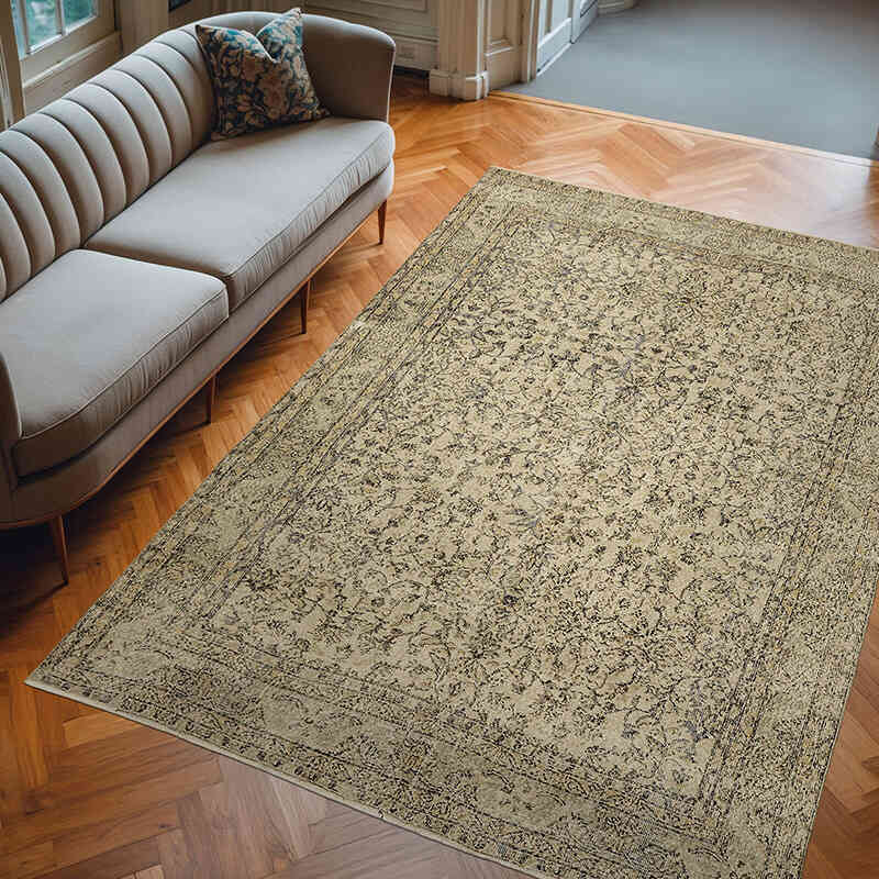 Alfombra Vintage Turca Anudada a Mano - 205 cm x 293 cm - K0078833