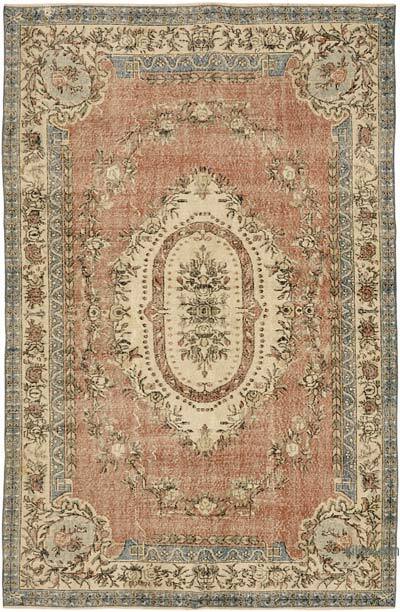 El Dokuma Vintage Halı - 202 cm x 303 cm