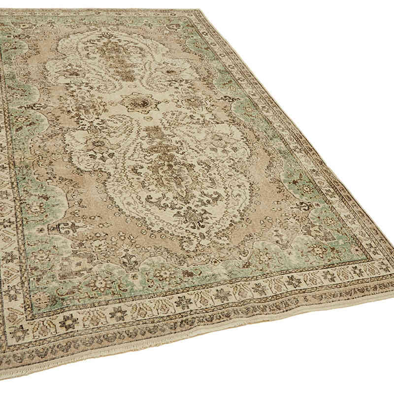 Vintage Turkish Hand-Knotted Rug - 6' 7" x 10' 2" (79" x 122") - K0078837