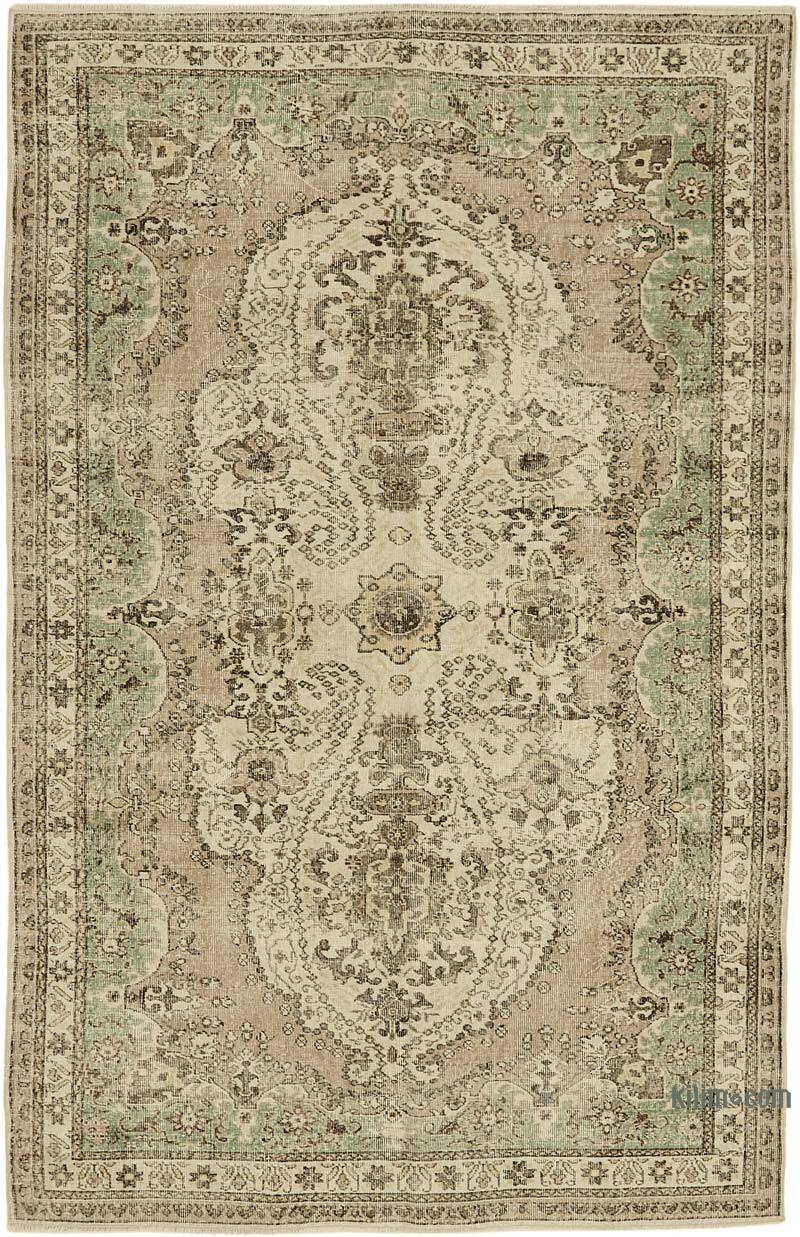Vintage Turkish Hand-Knotted Rug - 6' 7" x 10' 2" (79" x 122") - K0078837