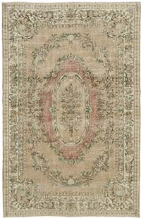 El Dokuma Vintage Halı - 190 cm x 295 cm