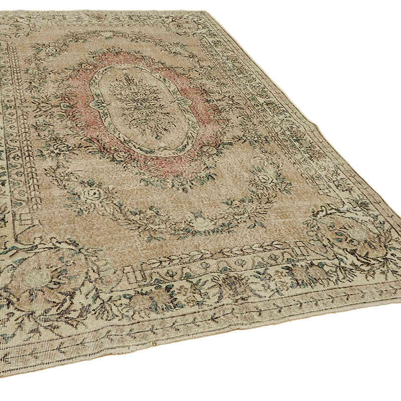 Vintage Turkish Hand-Knotted Rug - 6' 3" x 9' 8" (75" x 116") - K0078839