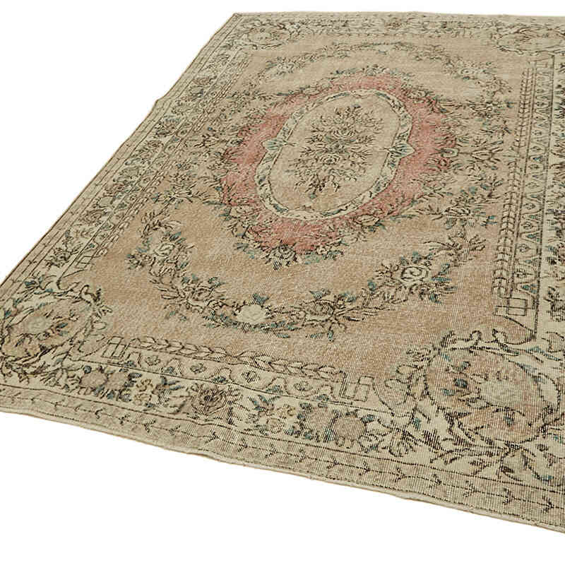 Vintage Turkish Hand-Knotted Rug - 6' 3" x 9' 8" (75" x 116") - K0078839