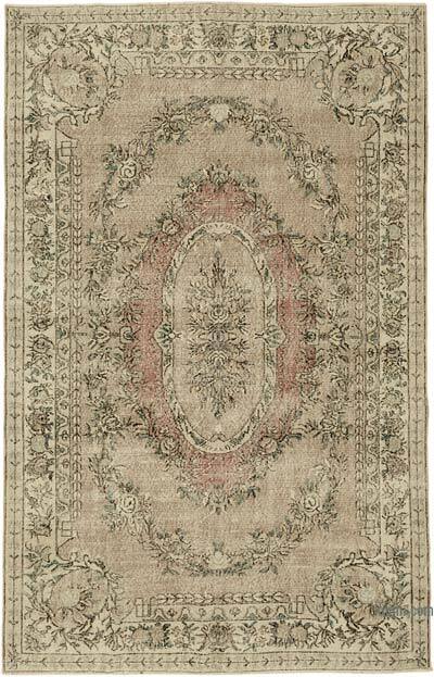 Alfombra Vintage Turca Anudada a Mano - 190 cm x 295 cm
