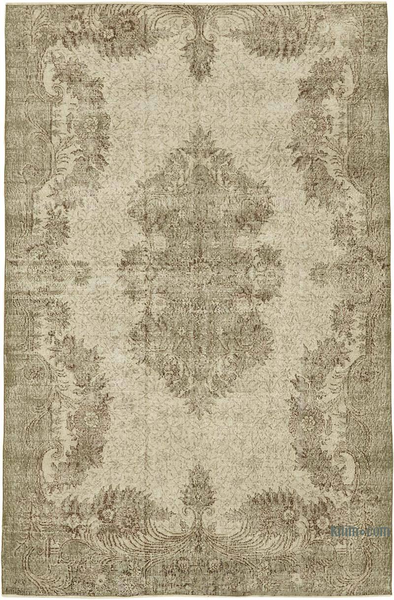 Vintage Turkish Hand-Knotted Rug - 6' 4" x 9' 6" (76" x 114") - K0078840