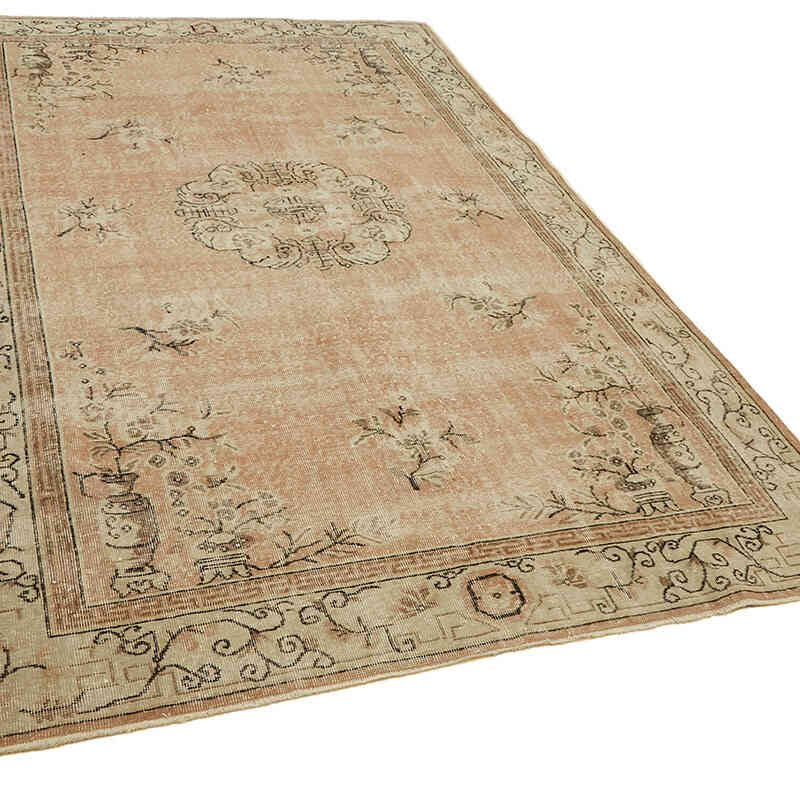Vintage Turkish Hand-Knotted Rug - 6' 8" x 10'  (80" x 120") - K0078841
