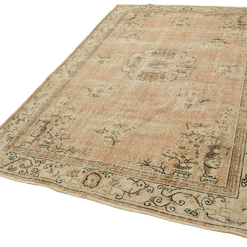 Vintage Turkish Hand-Knotted Rug - 6' 8" x 10'  (80" x 120") - K0078841