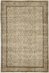 Vintage Turkish Hand-Knotted Rug - 6' 7" x 10'  (79" x 120")