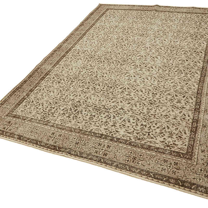 Vintage Turkish Hand-Knotted Rug - 6' 7" x 10'  (79" x 120") - K0078842
