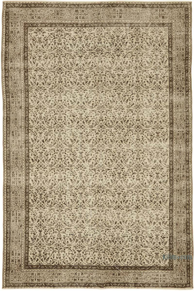 Vintage Turkish Hand-Knotted Rug - 6' 7" x 10'  (79" x 120") - K0078842