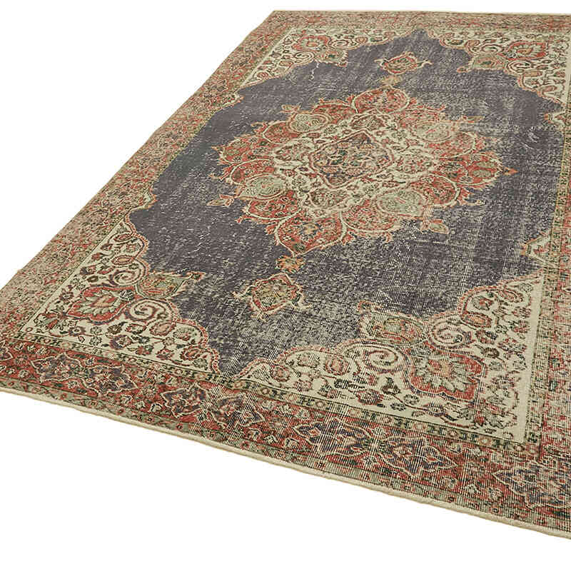El Dokuma Vintage Halı - 198 cm x 302 cm - K0078844