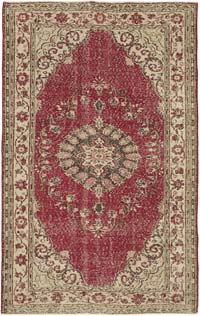 Alfombra Vintage Turca Anudada a Mano - 195 cm x 312 cm