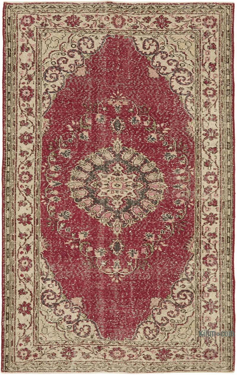 Vintage Turkish Hand-Knotted Rug - 6' 5" x 10' 3" (77" x 123") - K0078847