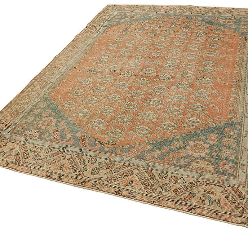 Alfombra Vintage Turca Anudada a Mano - 205 cm x 295 cm - K0078851