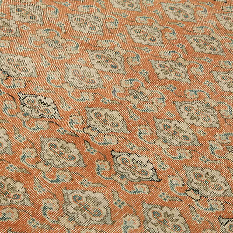 Alfombra Vintage Turca Anudada a Mano - 205 cm x 295 cm - K0078851