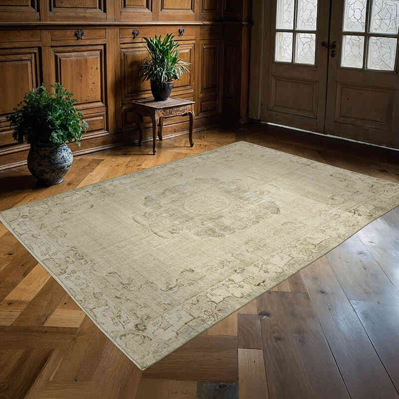 Vintage Turkish Hand-Knotted Rug - 5' 10" x 8'  (70" x 96") - K0078852