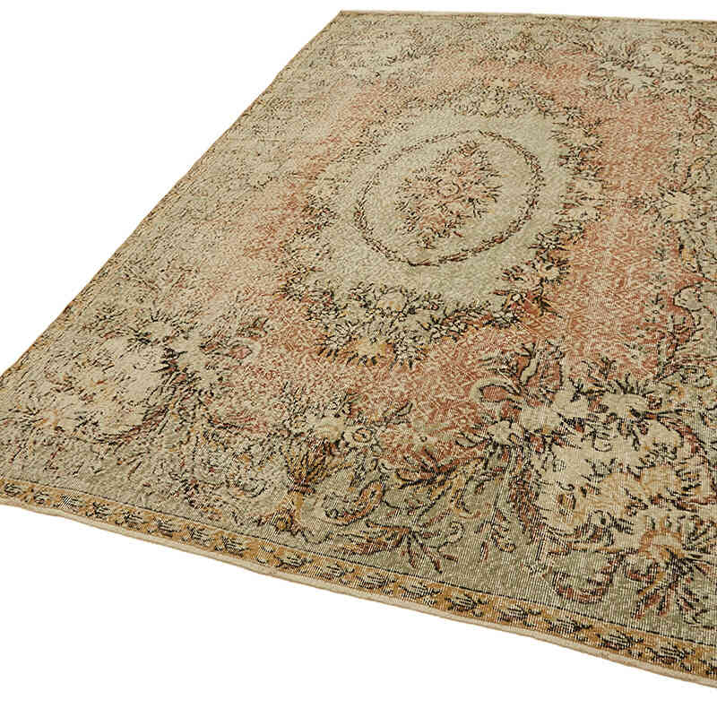 Alfombra Vintage Turca Anudada a Mano - 195 cm x 310 cm - K0078853