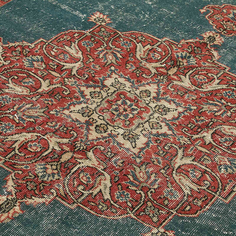 Alfombra Vintage Turca Anudada a Mano - 196 cm x 307 cm - K0078858