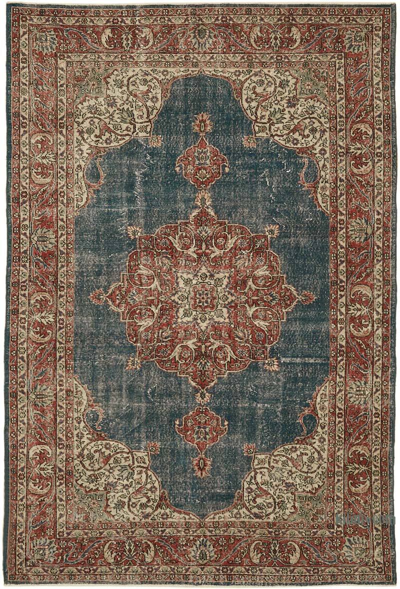 Alfombra Vintage Turca Anudada a Mano - 196 cm x 307 cm - K0078858
