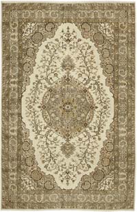Vintage Turkish Hand-Knotted Rug - 6' 6" x 10'  (78" x 120")