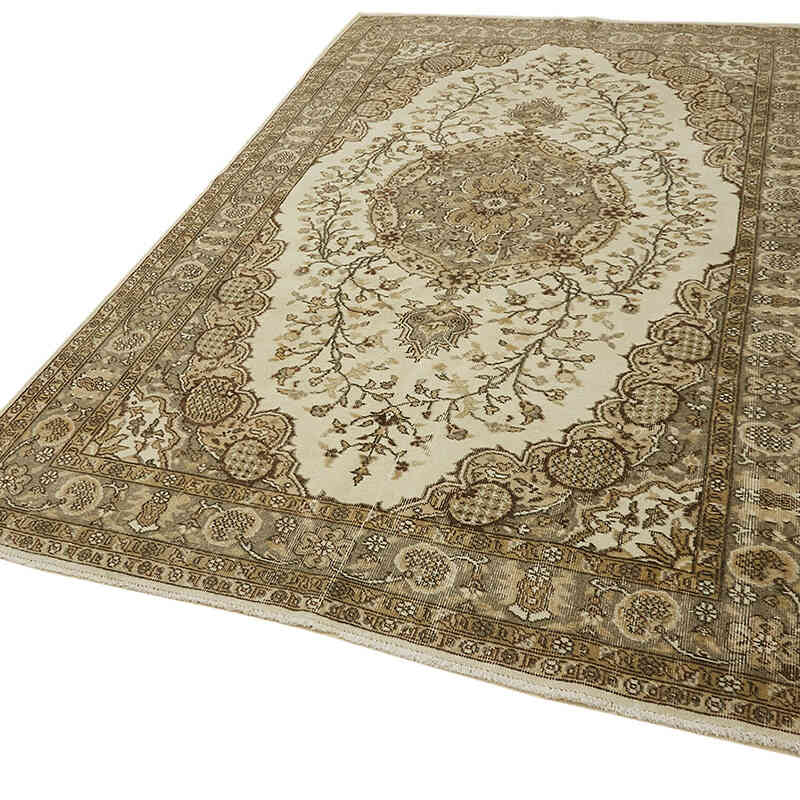 Vintage Turkish Hand-Knotted Rug - 6' 6" x 10'  (78" x 120") - K0078859
