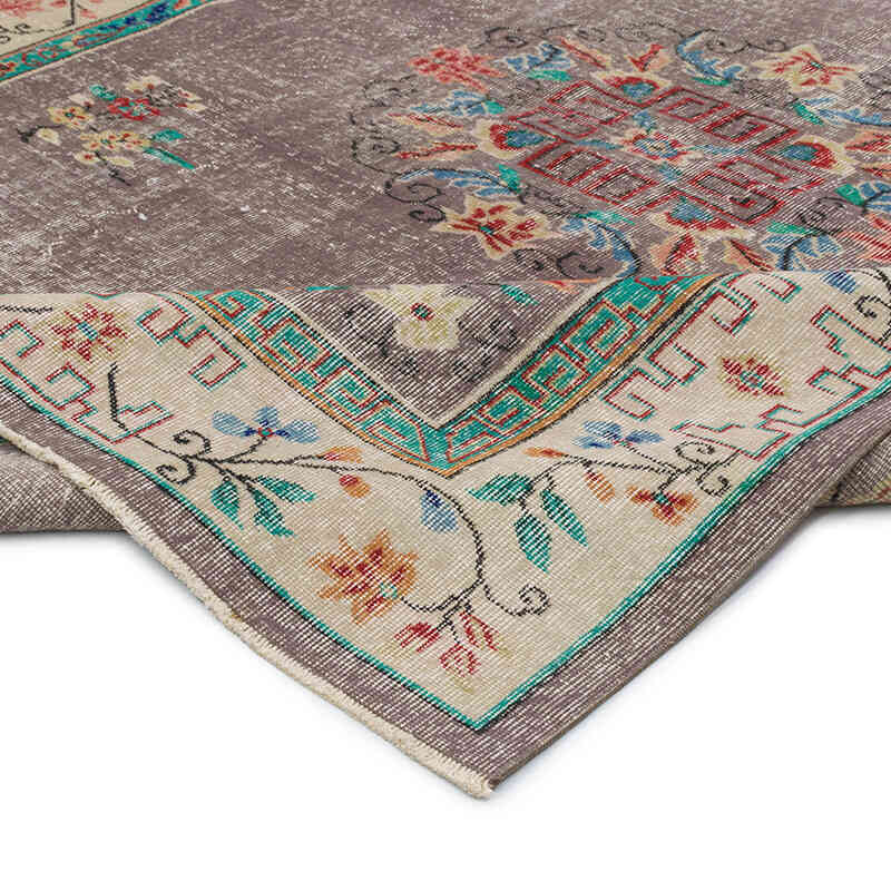 Vintage Turkish Hand-Knotted Rug - 7'  x 9' 4" (84" x 112") - K0078860