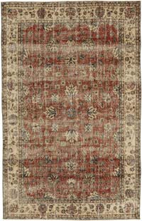 Vintage Turkish Hand-Knotted Rug - 6' 6" x 10' 5" (78" x 125")
