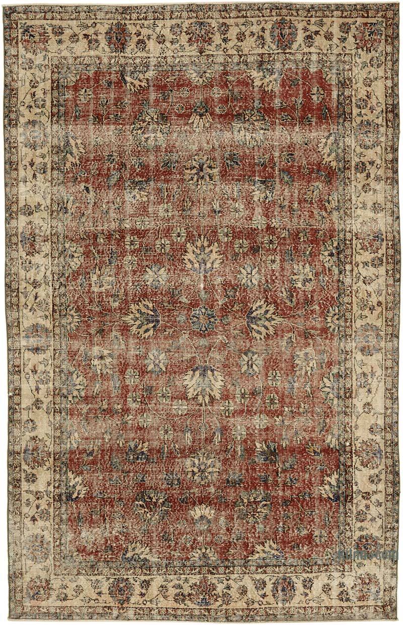 Alfombra Vintage Turca Anudada a Mano - 198 cm x 318 cm - K0078861