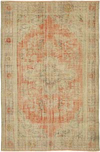 El Dokuma Vintage Halı - 190 cm x 297 cm