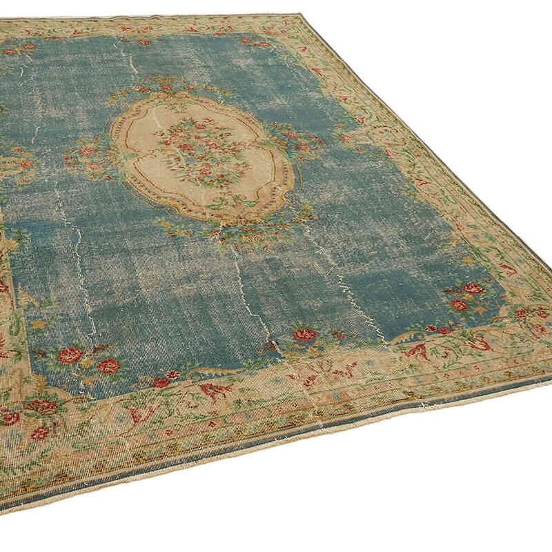 Alfombra Vintage Turca Anudada a Mano - 205 cm x 292 cm - K0078863