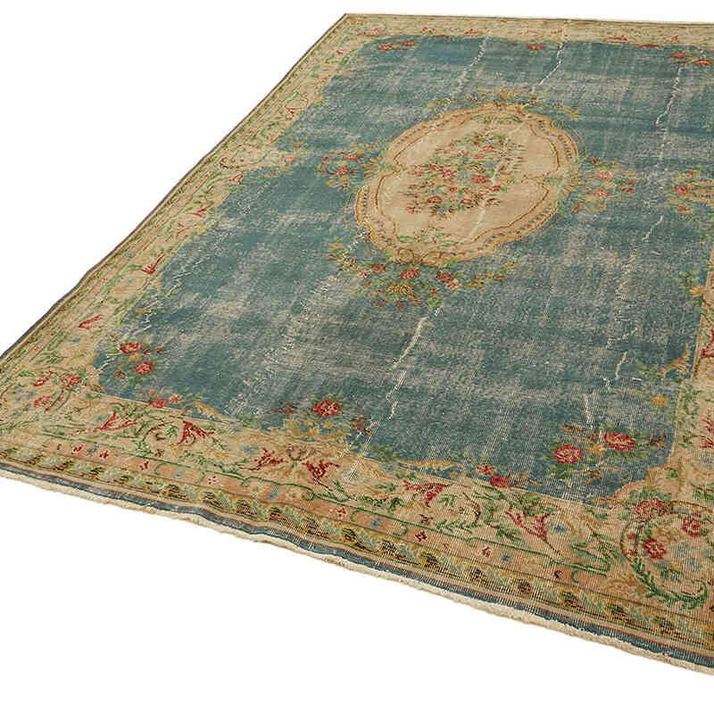 Alfombra Vintage Turca Anudada a Mano - 205 cm x 292 cm - K0078863