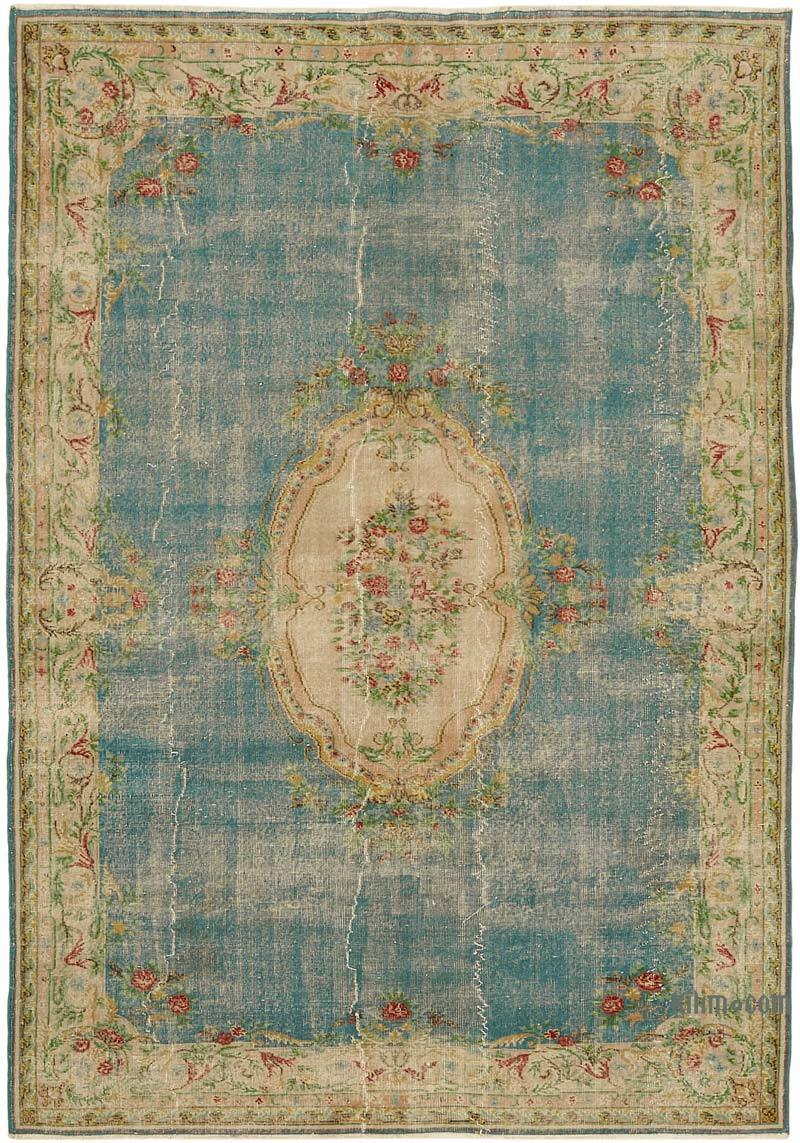 Alfombra Vintage Turca Anudada a Mano - 205 cm x 292 cm - K0078863