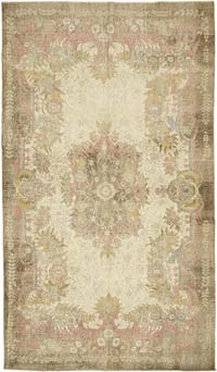 Vintage Turkish Hand-Knotted Rug - 6' 4