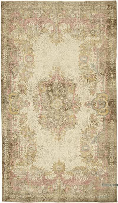 Alfombra Vintage Turca Anudada a Mano - 185 cm x 318 cm