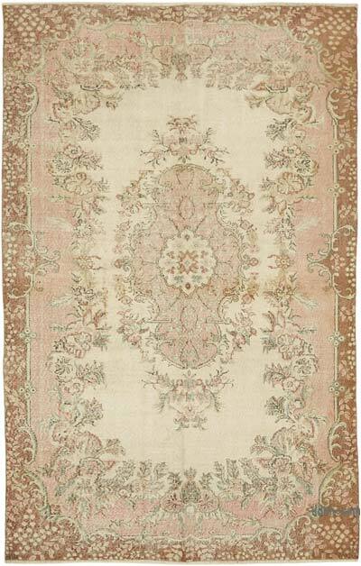 Alfombra Vintage Turca Anudada a Mano - 187 cm x 294 cm
