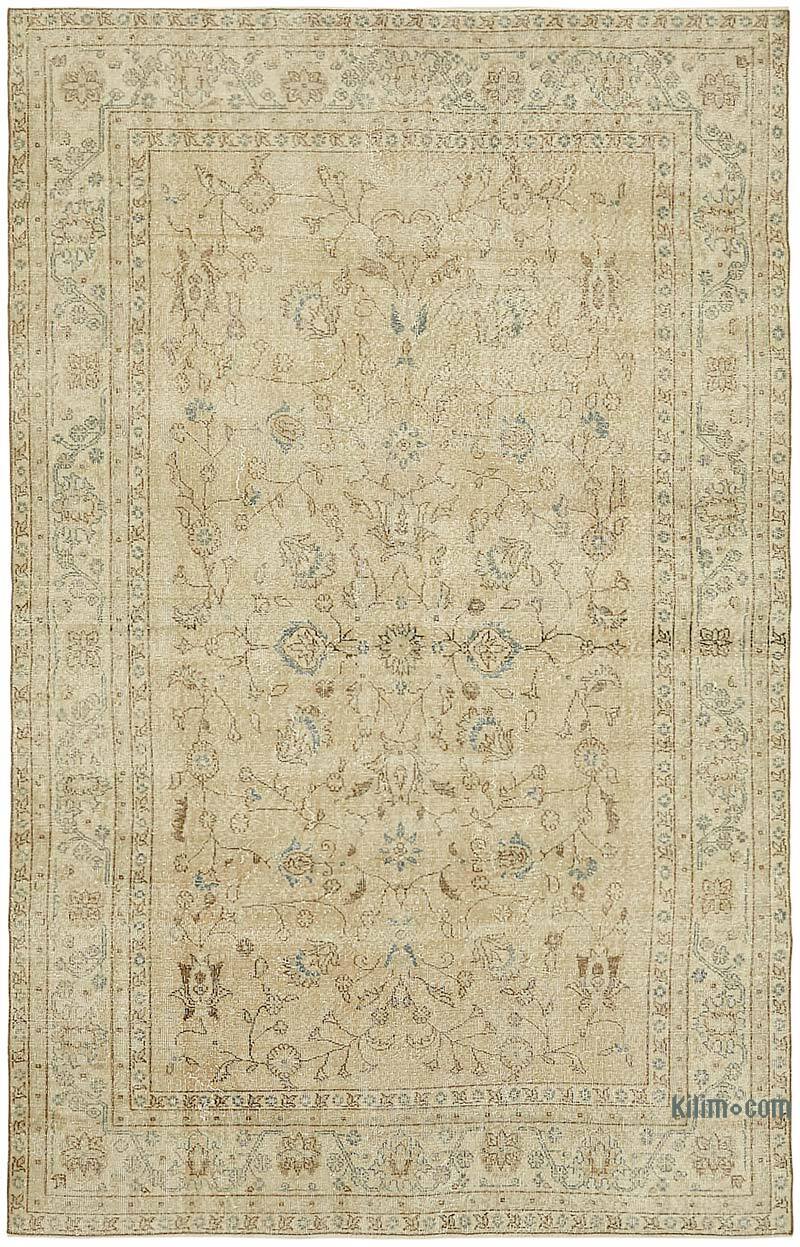 Alfombra Vintage Turca Anudada a Mano - 196 cm x 300 cm - K0078872