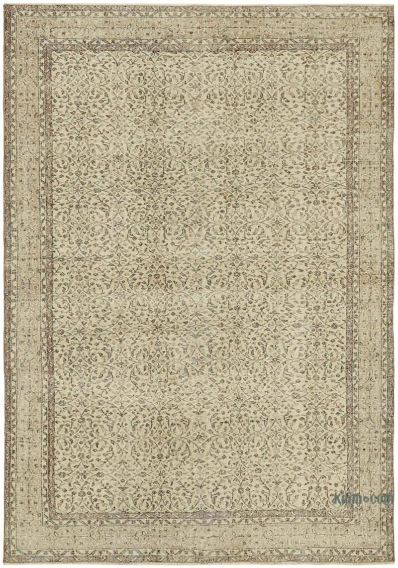 Alfombra Vintage Turca Anudada a Mano - 210 cm x 295 cm - K0078879