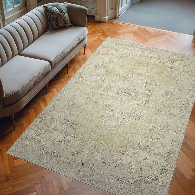 Alfombra Vintage Turca Anudada a Mano - 207 cm x 309 cm - K0078881