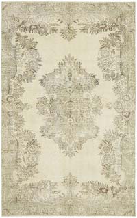 Vintage Turkish Hand-Knotted Rug - 6' 2" x 9' 9" (74" x 117")