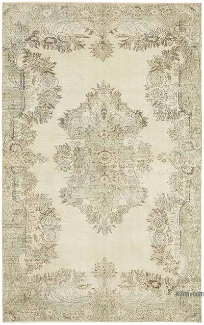 Vintage Turkish Hand-Knotted Rug - 6' 2" x 9' 9" (74" x 117")