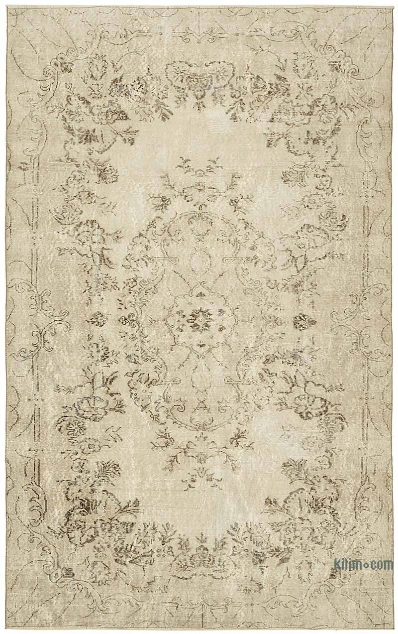 Vintage Turkish Hand-Knotted Rug - 6' 4" x 9' 11" (76" x 119") - K0078887