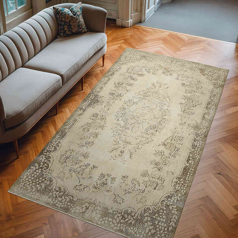 Alfombra Vintage Turca Anudada a Mano - 178 cm x 311 cm - K0078889