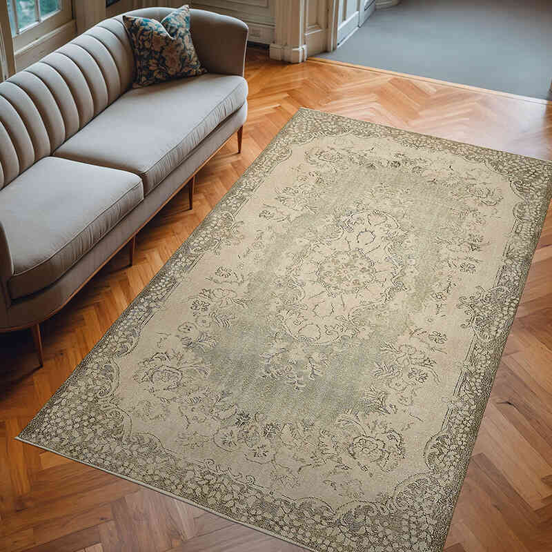 Alfombra Vintage Turca Anudada a Mano - 185 cm x 300 cm - K0078890