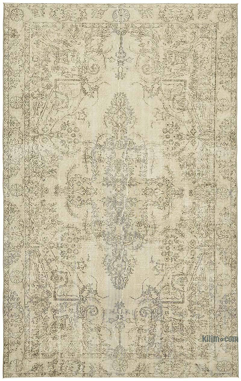 Vintage Turkish Hand-Knotted Rug - 6' 4" x 9' 10" (76" x 118") - K0078892