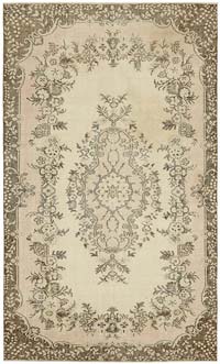 Vintage Turkish Hand-Knotted Rug - 6'  x 9' 11" (72" x 119")