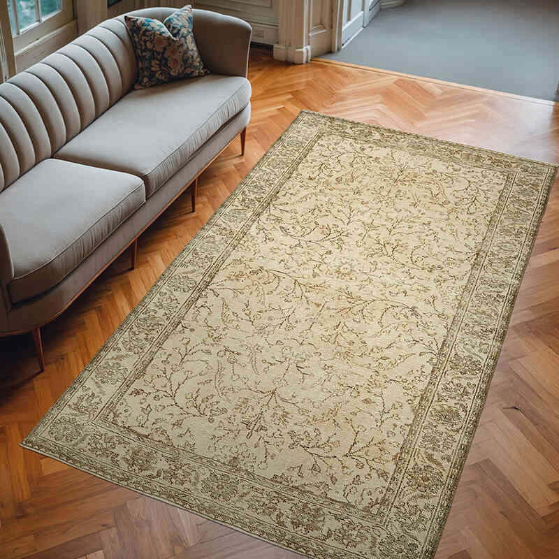 Alfombra Vintage Turca Anudada a Mano - 183 cm x 315 cm - K0078897