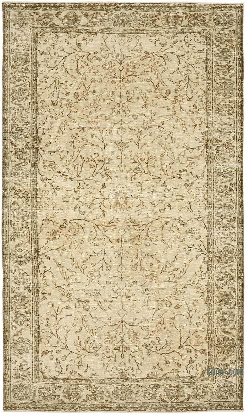 Alfombra Vintage Turca Anudada a Mano - 183 cm x 315 cm - K0078897